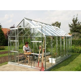 Skleník VITAVIA GARDEN URANUS 11500 čiré sklo 3 mm stříbrný