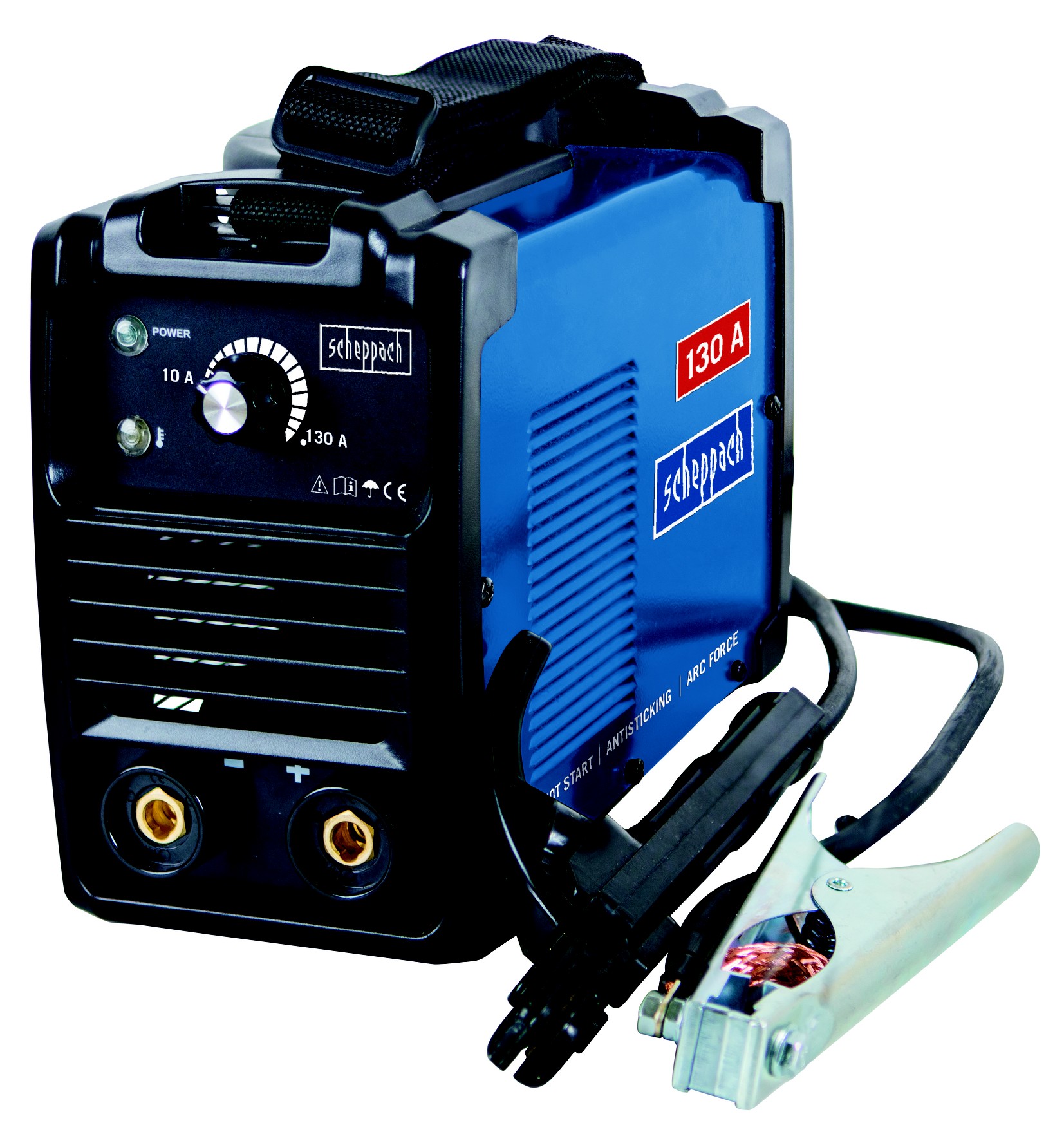 Svářecí invertor 130 A s příslušenstvím Scheppach WSE860