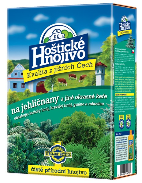 Hoštické hnojivo na jehličnany - čistě přírodní 1 kg