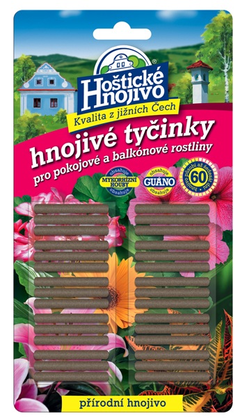 Hoštické hnojivé tyčinky - čistě přírodní 30 ks