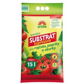 Supresivní substrát pro rajčata, papriky a okurky Forestina PROFÍK 15 l